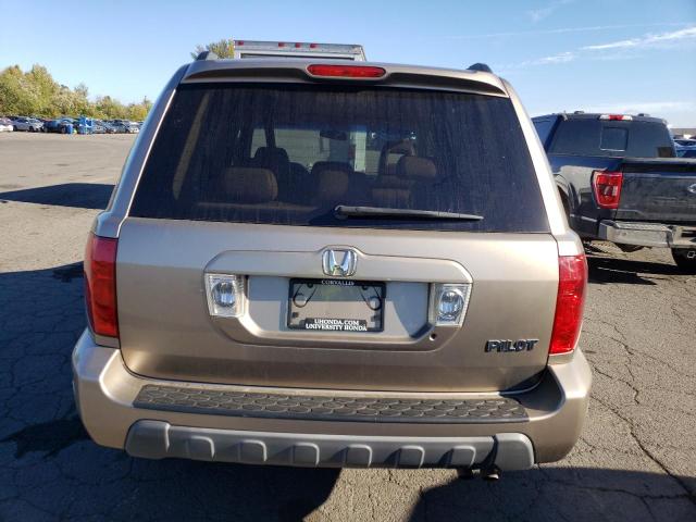 2HKYF18534H614640 - 2004 HONDA PILOT EXL TAN photo 6