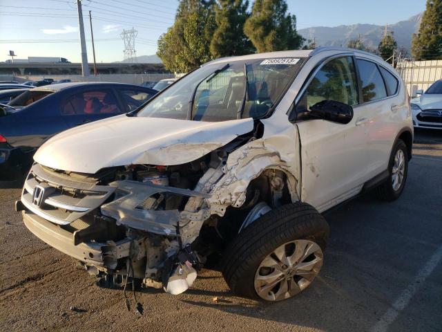 5J6RM3H79EL013702 - 2014 HONDA CR-V EXL WHITE photo 1