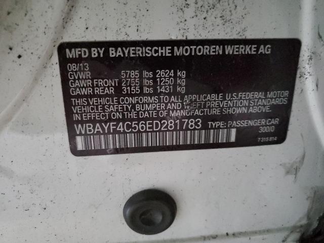 WBAYF4C56ED281783 - 2014 BMW 740 LXI WHITE photo 12