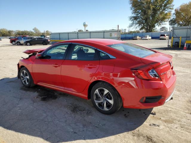 2HGFC2F61KH507577 - 2019 HONDA CIVIC LX RED photo 2