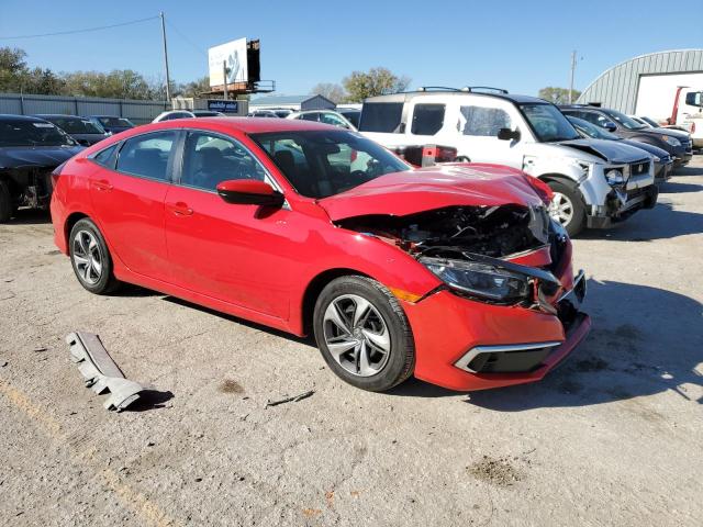 2HGFC2F61KH507577 - 2019 HONDA CIVIC LX RED photo 4