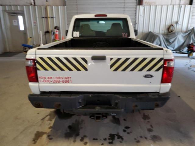 1FTYR10D89PA63398 - 2009 FORD RANGER WHITE photo 6