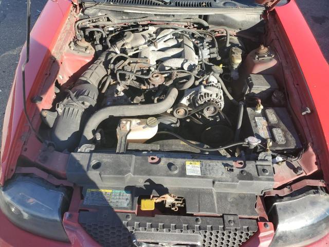 1FAFP40434F105107 - 2004 FORD MUSTANG RED photo 11