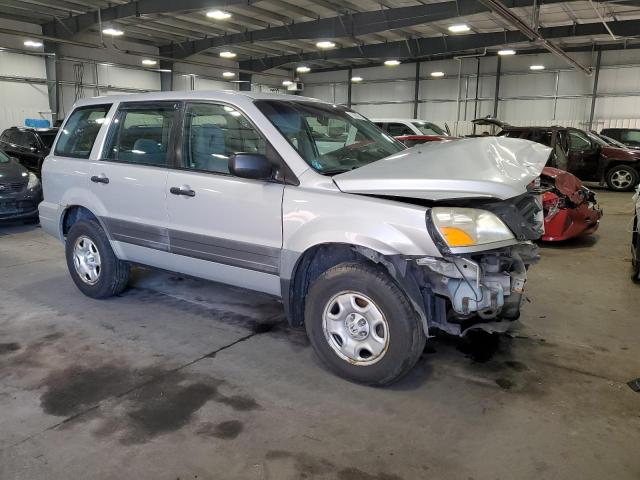 2HKYF18154H622557 - 2004 HONDA PILOT LX SILVER photo 4