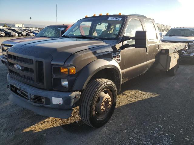 1FDAW57R48ED96609 - 2008 FORD F550 SUPER DUTY GRAY photo 1