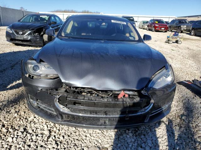 5YJSA1H21EFP65518 - 2014 TESLA MODEL S GRAY photo 5