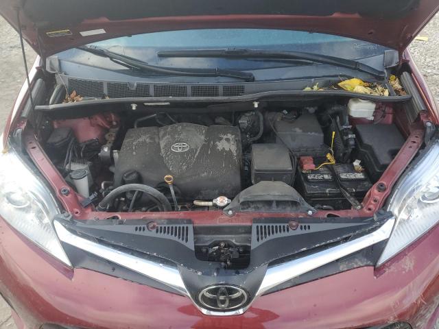 5TDJZ3DC2LS244296 - 2020 TOYOTA SIENNA LE BURGUNDY photo 11