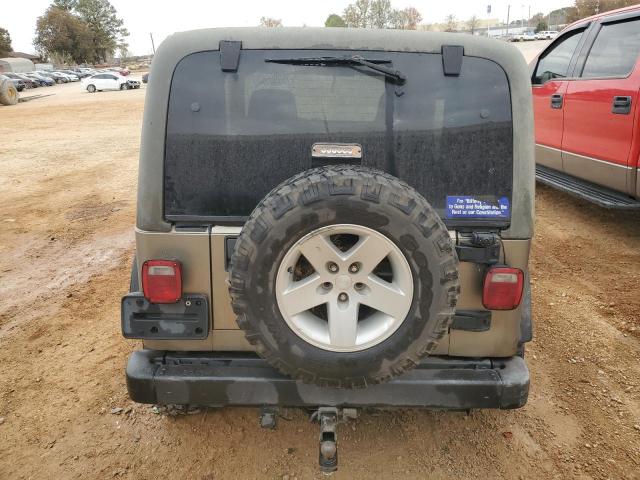 1J4FA69S24P756368 - 2004 JEEP WRANGLER / RUBICON BEIGE photo 6