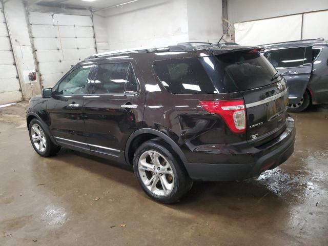 1FM5K8F80EGB09080 - 2014 FORD EXPLORER LIMITED BROWN photo 2