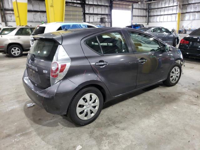 JTDKDTB30C1504925 - 2012 TOYOTA PRIUS C GRAY photo 3