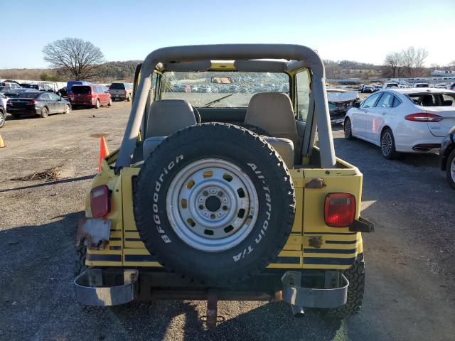 2J4FY39T3KJ155872 - 1989 JEEP WRANGLER / ISLANDER YELLOW photo 6