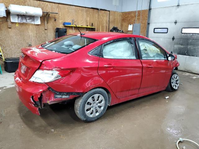 KMHCT4AE5HU245432 - 2017 HYUNDAI ACCENT SE RED photo 3