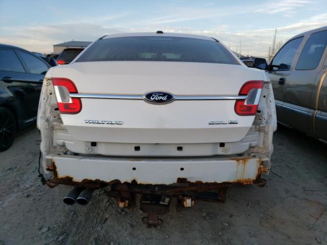 1FAHP2HW8BG124536 - 2011 FORD TAURUS SEL WHITE photo 6