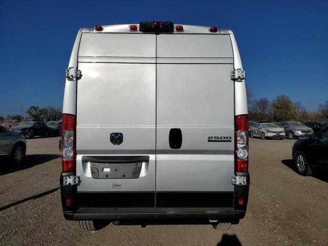3C6LRVDG1PE504086 - 2023 RAM PROMASTER 2500 HIGH ვერცხლისფერი ფოტო 6
