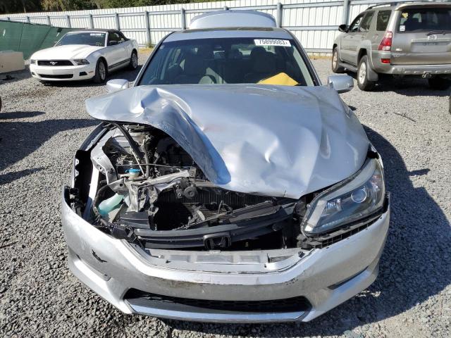 1HGCR2F8XEA195054 - 2014 HONDA ACCORD EXL SILVER photo 5