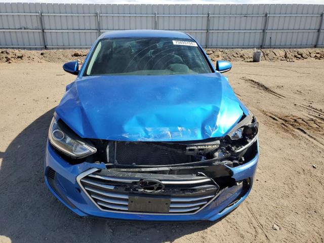 KMHD74LF0HU400760 - 2017 HYUNDAI ELANTRA SE BLUE photo 5