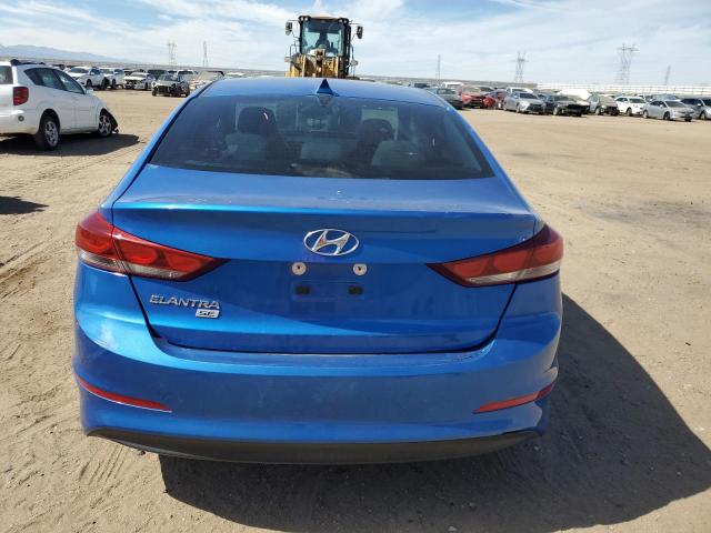 KMHD74LF0HU400760 - 2017 HYUNDAI ELANTRA SE BLUE photo 6