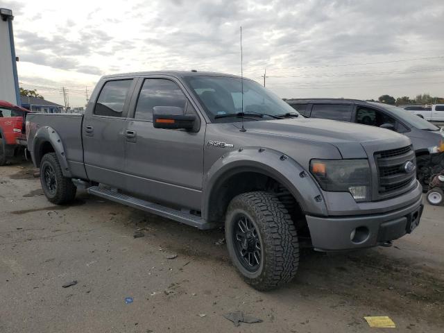 1FTFW1EFXDKF60212 - 2013 FORD F150 SUPERCREW GRAY photo 4