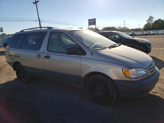 4T3ZF13C01U359721 - 2001 TOYOTA SIENNA LE BEIGE photo 4