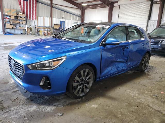 KMHH55LC0JU024327 - 2018 HYUNDAI ELANTRA GT SPORT BLUE photo 1