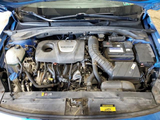 KMHH55LC0JU024327 - 2018 HYUNDAI ELANTRA GT SPORT BLUE photo 11