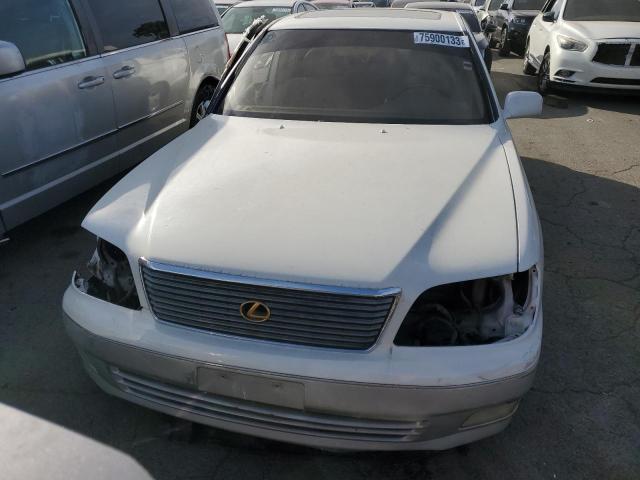 JT8BH28FXW0100877 - 1998 LEXUS LS 400 WHITE photo 5