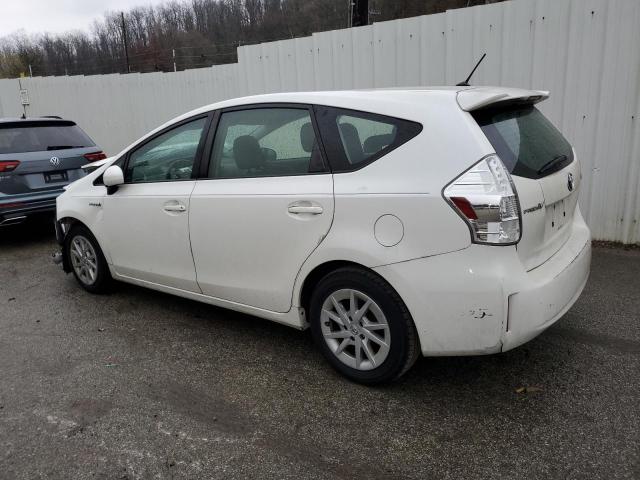 JTDZN3EU7C3026121 - 2012 TOYOTA PRIUS V WHITE photo 2