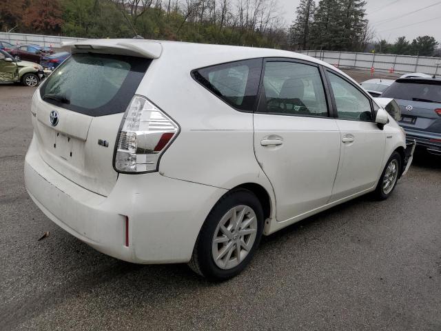 JTDZN3EU7C3026121 - 2012 TOYOTA PRIUS V WHITE photo 3