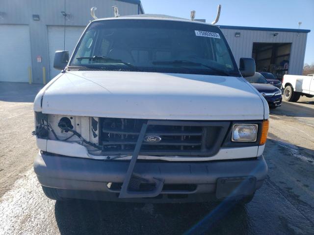 1FTRE14W56DB04935 - 2006 FORD ECONOLINE E150 VAN WHITE photo 5