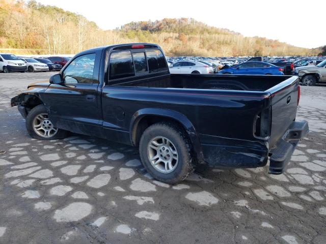 1D7FL16K44S632628 - 2004 DODGE DAKOTA SXT BLACK photo 2