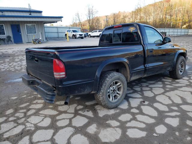 1D7FL16K44S632628 - 2004 DODGE DAKOTA SXT BLACK photo 3