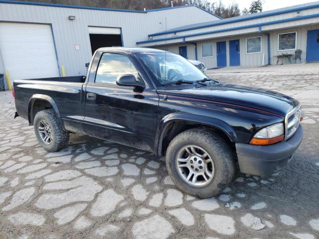 1D7FL16K44S632628 - 2004 DODGE DAKOTA SXT BLACK photo 4