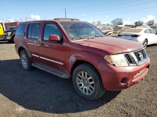5N1BR18B78C612499 - 2008 NISSAN PATHFINDER LE BURGUNDY photo 4