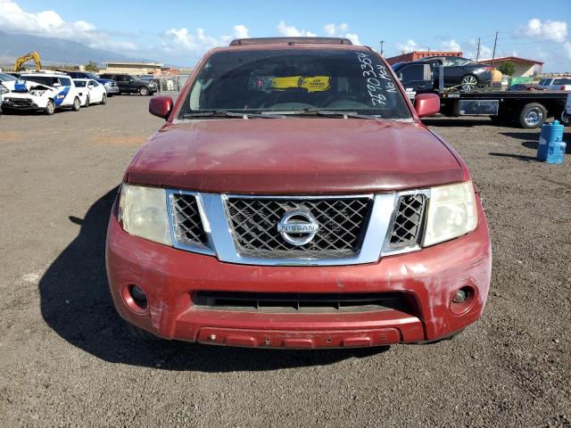 5N1BR18B78C612499 - 2008 NISSAN PATHFINDER LE BURGUNDY photo 5