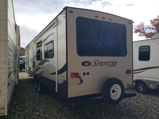 4YDT29924E1531183 - 2014 KEYSTONE SPRINTER BEIGE photo 3