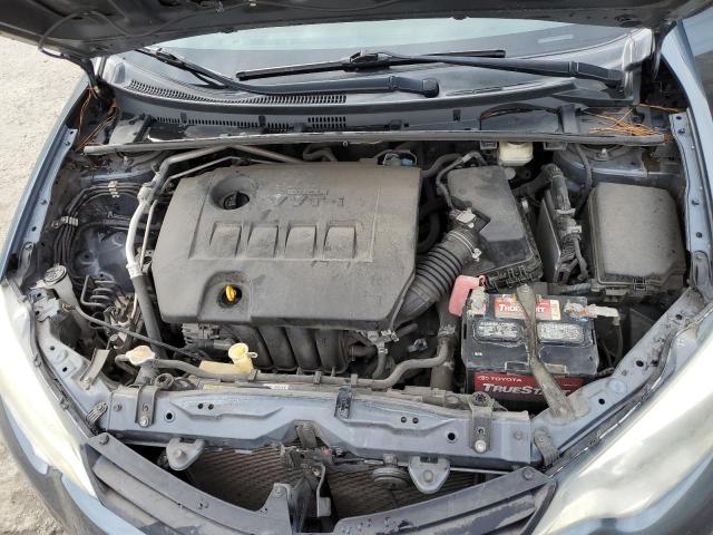 2T1BURHE9FC321440 - 2015 TOYOTA COROLLA L GRAY photo 11