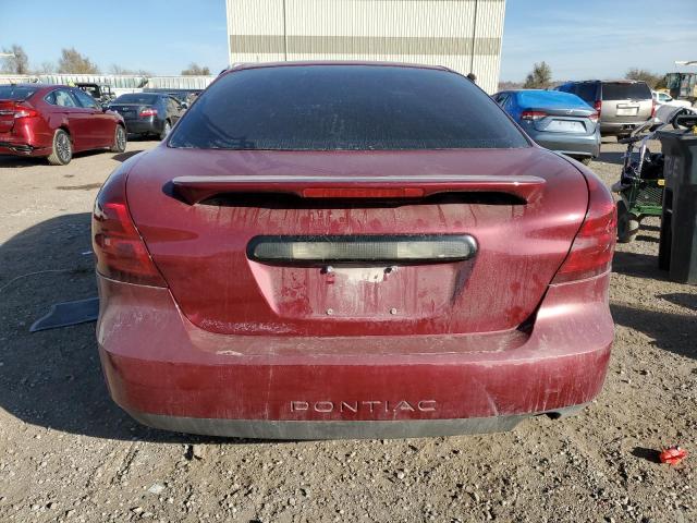 2G2WP522251293580 - 2005 PONTIAC GRAND PRIX MAROON photo 6