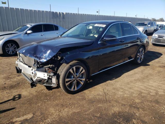 55SWF4JB7HU224216 - 2017 MERCEDES-BENZ C 300 BLUE photo 1