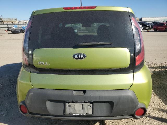 KNDJN2A29E7744406 - 2014 KIA SOUL GREEN photo 6