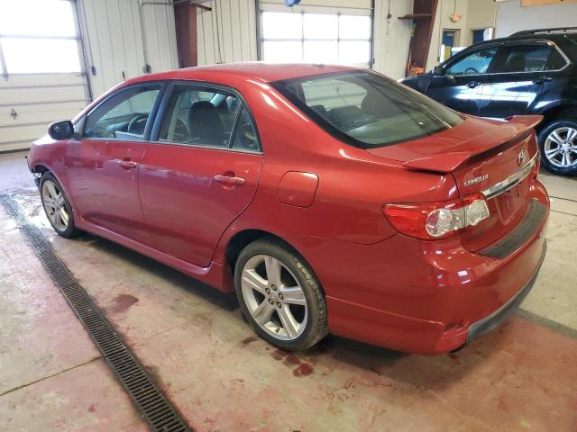 2T1BU4EE9DC100330 - 2013 TOYOTA COROLLA BASE RED photo 2