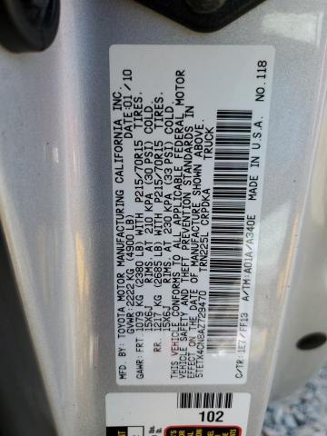 5TETX4CN8AZ729470 - 2010 TOYOTA TACOMA ACCESS CAB Күміс фото 12