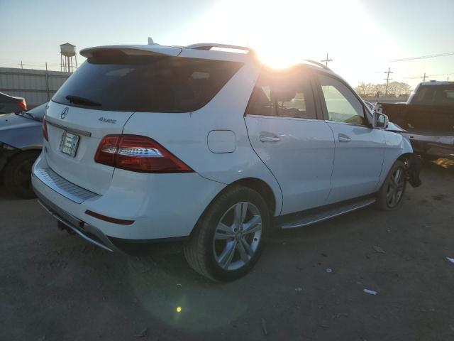 4JGDA5HB7FA524701 - 2015 MERCEDES-BENZ ML 350 4MATIC WHITE photo 3