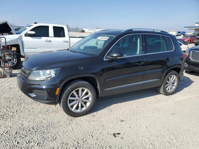 WVGSV7AX6HK009280 - 2017 VOLKSWAGEN TIGUAN WOLFSBURG BLACK photo 1