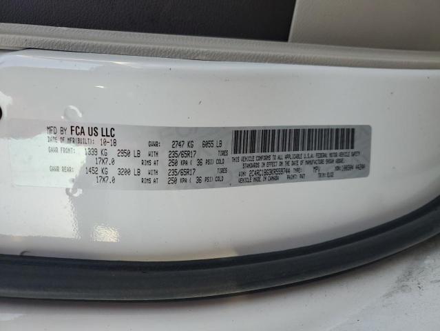 2C4RC1BG3KR559744 - 2019 CHRYSLER PACIFICA TOURING L Ağ foto 14