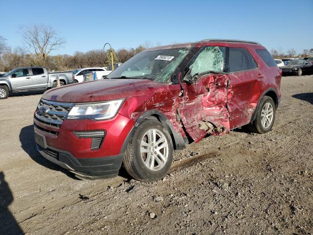 1FM5K8DH2JGB02404 - 2018 FORD EXPLORER XLT RED photo 1