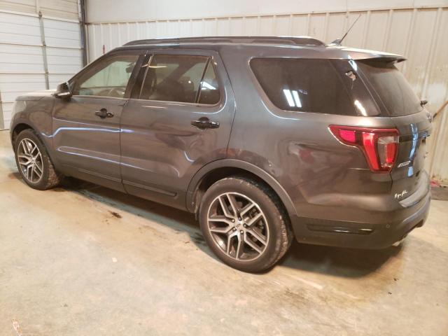 1FM5K8GT2JGC07413 - 2018 FORD EXPLORER SPORT GRAY photo 2