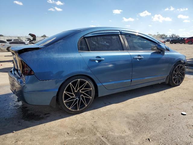 2HGFA16538H509105 - 2008 HONDA CIVIC LX BLUE photo 3