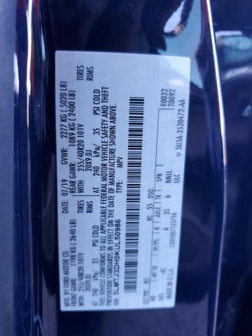 5LMTJ3DH0KUL50986 - 2019 LINCOLN MKC RESERVE BLUE photo 12