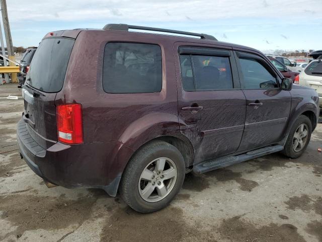 5FNYF3H47BB005355 - 2011 HONDA PILOT EX BURGUNDY photo 3