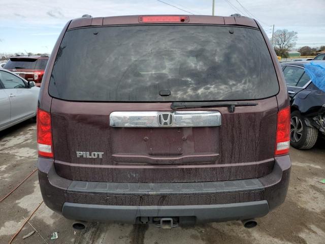 5FNYF3H47BB005355 - 2011 HONDA PILOT EX BURGUNDY photo 6